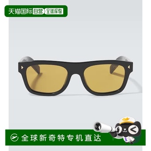 徽标方框太阳眼镜 1h可退 男士 香港直邮Prada black黑色 普拉达