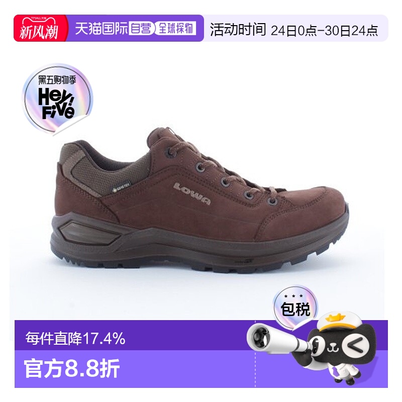 自营欧洲直邮LOWA RENEGADE EVO GTX LOW男士深棕色防水科技面料