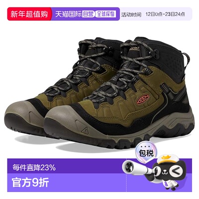 1h可退 香港直邮keen 男士 Targhee 4 Mid Height Durable Comfor