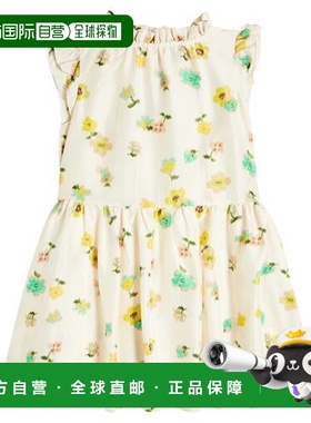 香港直邮Bonpoint 女童 Chrissy 花朵真丝连衣裙童装