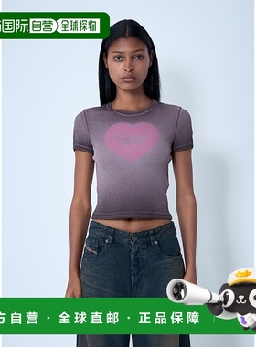 香港直邮Diesel 迪赛 女士 T-Ele T 恤 A128360SQAD女装