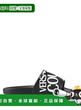 香港直邮versace 范思哲 女士 Slides 便鞋 black黑色 舒适时尚