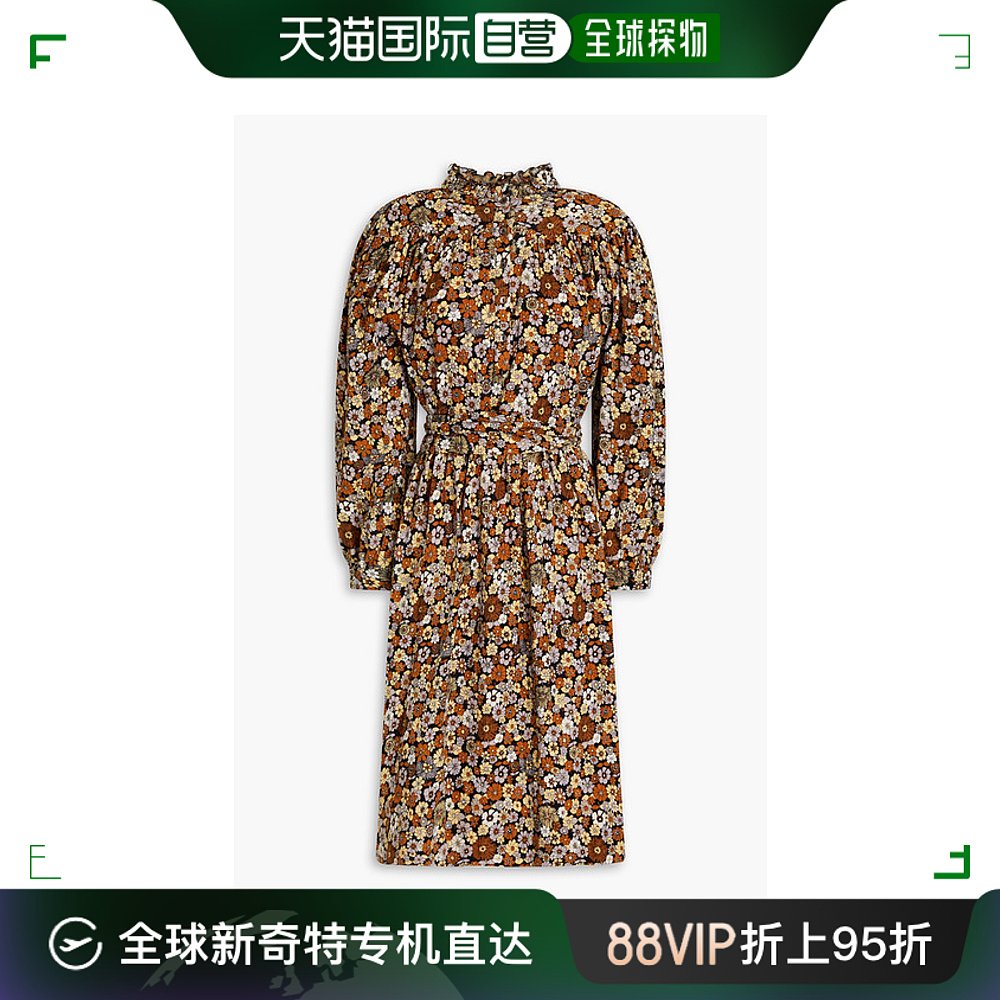 香港直邮ANTIK BATIK女士褶皱印花棉质连衣裙 COLLINE1DRE