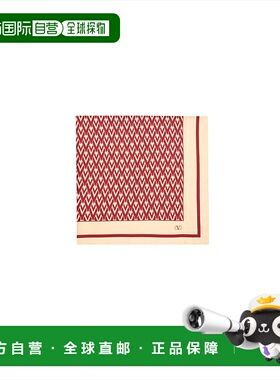 香港直邮Valentino 华伦天奴 女士 Toute la V 真丝围巾 7W2EI114