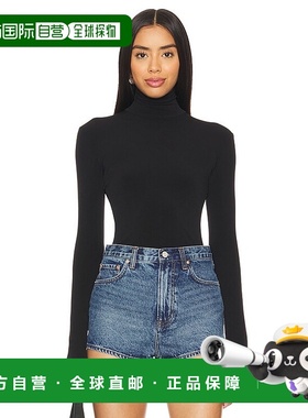 香港直邮NORMA KAMALI 诺玛 卡玛丽 女士 黑色高领套衫 KK2296PL0