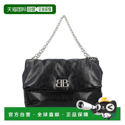 香港直邮BALENCIAGA 女士斜挎包 7918352AA5B1060 SS2025 黑色