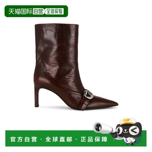 1h可退 香港直邮Coperni 女士 及踝高跟带子靴子 COPSH87F6064