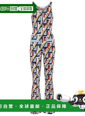 1h可退 香港直邮Rabanne 女士 x Kimura Tsunehisa 印花连体裤