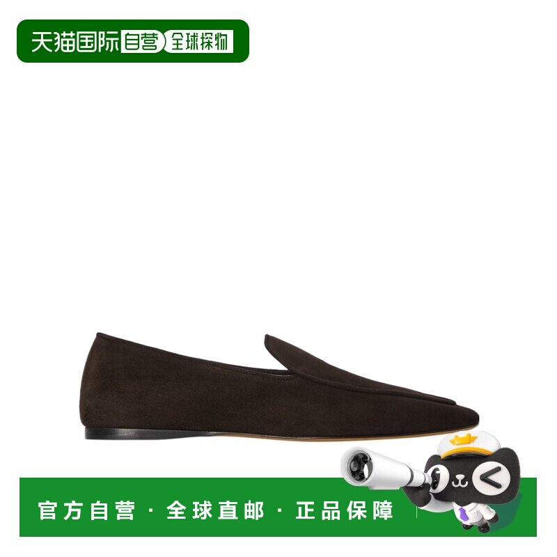 The Row Awar 绒面革平底乐福鞋 F1559L303单鞋一脚蹬