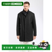 男士 自营欧洲直邮Armor Lux 黑色羊毛纽扣开合大衣