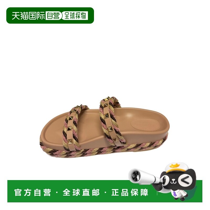 1h可退 香港直邮VALENTINO 25SS Rockstud拖鞋 Women,女鞋,时装凉鞋,淘宝优惠券,粉丝福利购,淘宝优惠卷