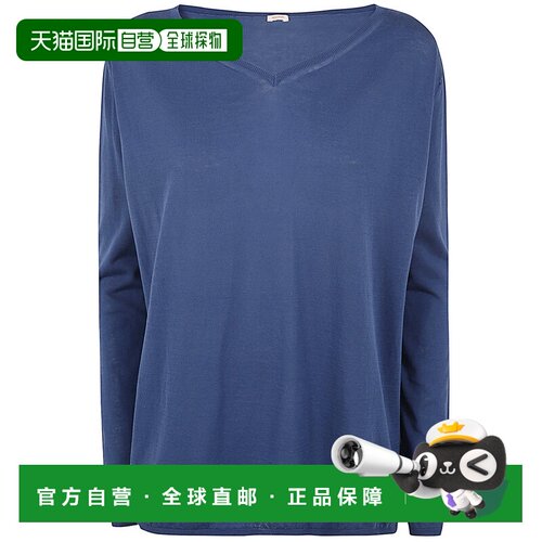 香港直邮APUNTOB 女士针织衫 P1856TS775DENIM SS2024 蓝色 V NEC