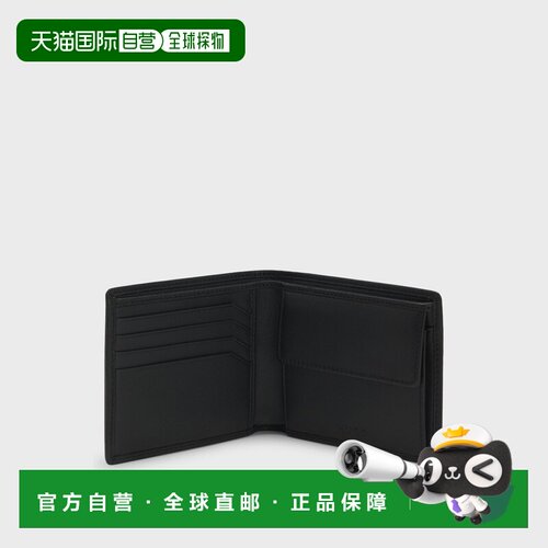 欧洲直邮自营HUGO BOSS雨果HUGO RED带徽标的皮革双折钱包