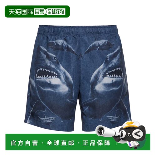 香港直邮Burberry Martin徽标沙滩短裤 77I-LFC036