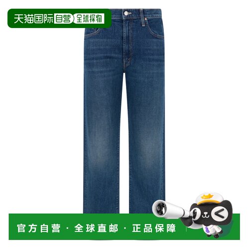 香港直邮MOTHER 女士牛仔裤 10818259CNB AW2024 蓝色 多口袋牛仔