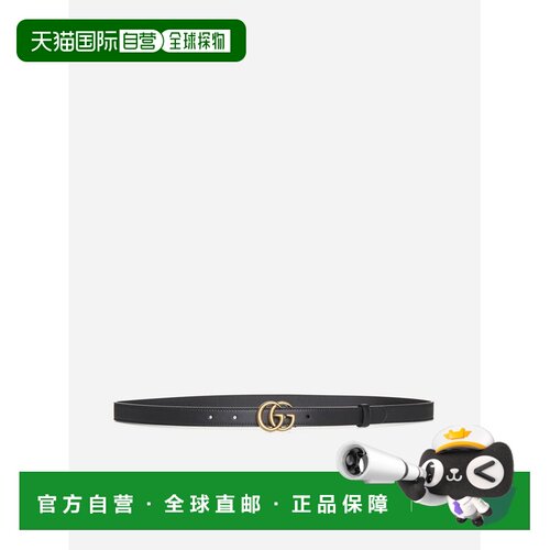 1h可退 香港直邮GUCCI 女士腰带 409417AP00T1000 CO 黑色