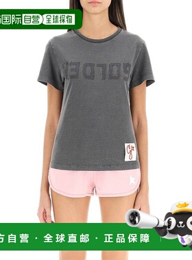 香港直邮GOLDEN GOOSE 女士 短袖徽标 T 恤 GWP01221P000671印花