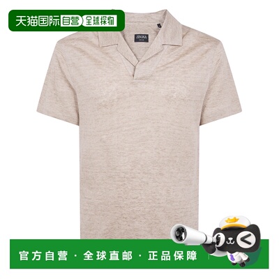 1h可退 香港直邮Z ZEGNA 男士T恤 UH352A3H747N02 SS2026 卡其色