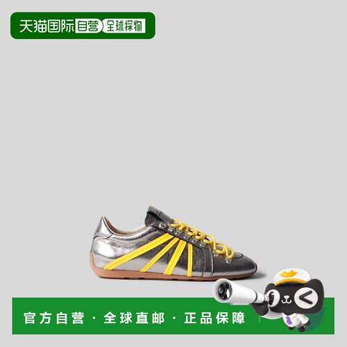 自营欧洲直邮Claudie Pierlot 女士银色尼龙户外风运动鞋登山鞋