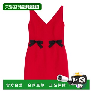 香港直邮Valentino 短款连衣裙 BVAGZ61CF真丝华伦天奴羊毛