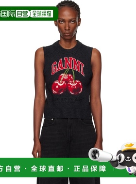 1h可退 香港直邮GANNI 甘尼 女士 灰色 Graphic Wool 马甲 A1070