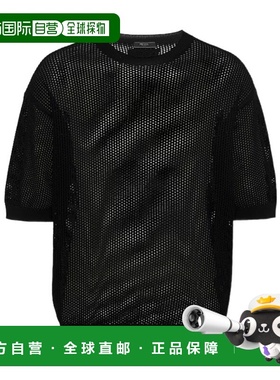 香港直邮Prada 圆领网眼T恤 UMB76714HDSOOO普拉达男装