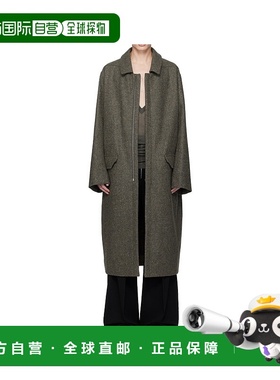 1h可退 香港直邮Rick Owens Concordians 羊毛大衣 RR02E1913WRU