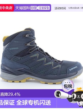 自营欧洲直邮LOWA INNOX PRO GTX MID男士蓝色防水科技面料登山鞋