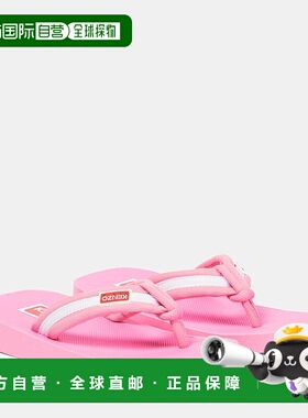 1h可退 香港直邮kenzo 高田贤三 女士 徽标条纹人字拖 000982女鞋