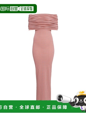 香港直邮Alaia 格纹针织连衣裙 AA9R2714K088B