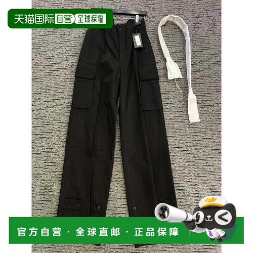 香港直邮Saint Laurent 腰带环休闲裤 789857Y9I23阔腿裤