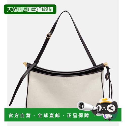 香港直邮alaia 女士 Le Click 口袋大号帆布肩包
