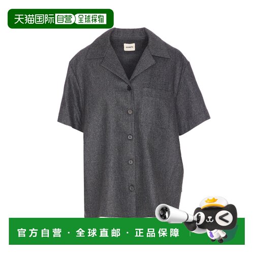 1h可退 香港直邮KHAITE 女士衬衫 2414604217 AW2025 灰色 短袖衬