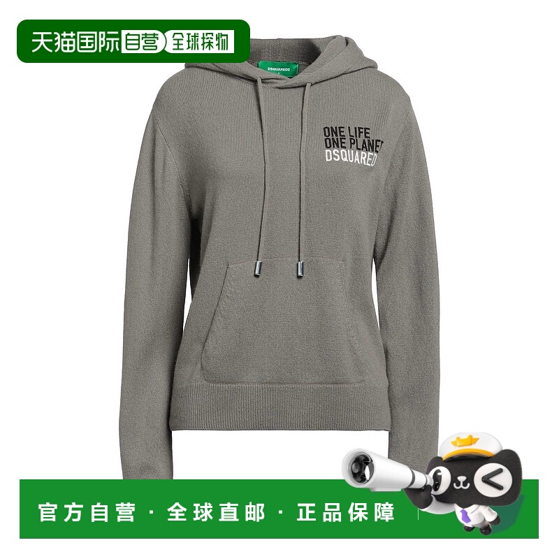香港直邮Dsquared2 二次方 女士 羊绒混纺毛衣 grey灰色 舒适时尚