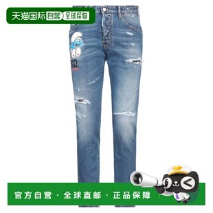 二次方 舒适时尚 男士 blue蓝色 牛仔长裤 香港直邮Dsquared2