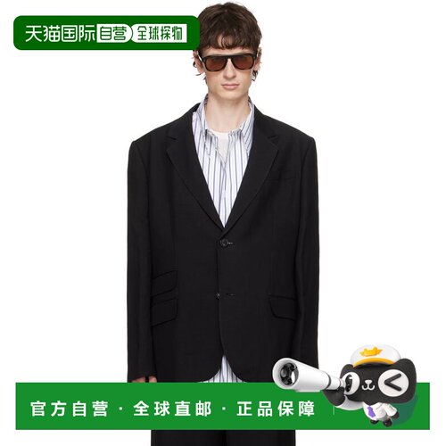 1h可退 香港直邮Ami Paris 男士 AMI Paris 黑色 Linen Blend Sin