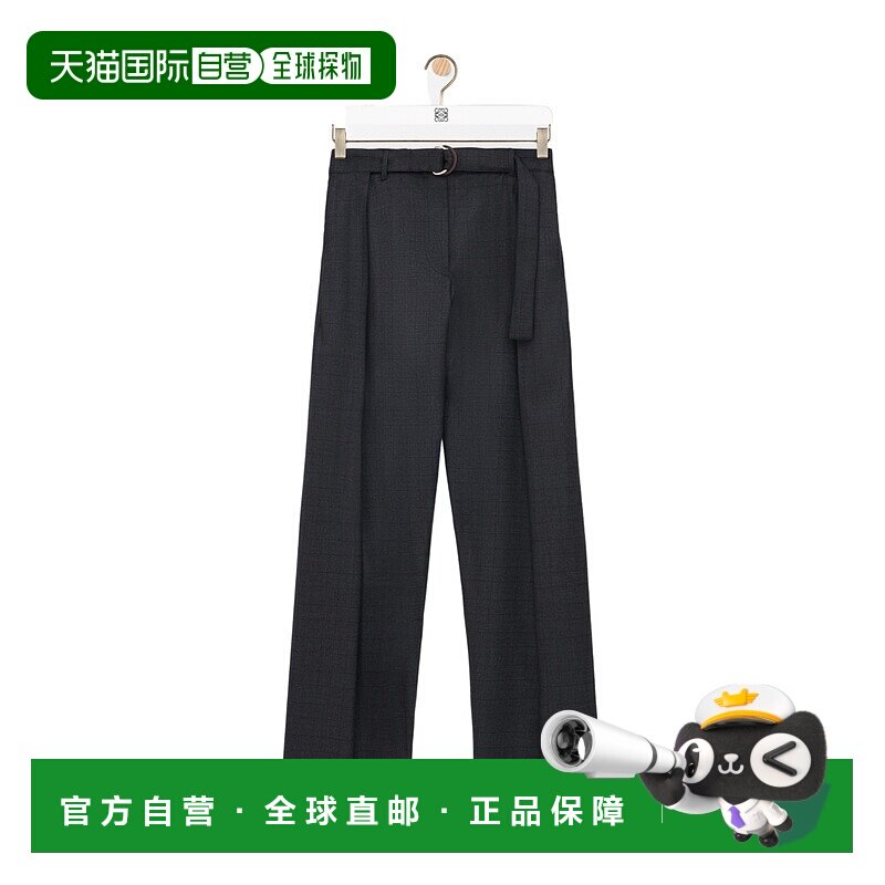 1h可退 香港直邮Loewe 羊毛束腰长裤 S359Y04XHY