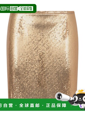 1h可退 香港直邮Rabanne 女士 网纱针织半身裙 PIJU012MH0006P794