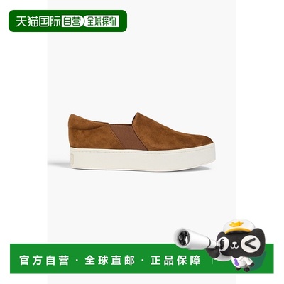 1h可退 香港直邮VINCE 女士 Warren 绒面革防水台运动鞋 E5967K12