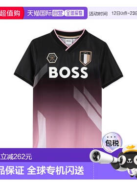 1h可退 香港直邮BOSS 波士 男童 T恤童装 J52693K09B black黑色