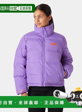 自营欧洲直邮Helly Hansen 女士紫色聚酯YU23双面羽绒服海丽汉森
