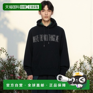 香港直邮Sacai 男士 黑色 Where The Wild Things Are 系列连帽衫