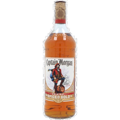 欧洲直邮Captain Morgan摩根船长五香朗姆酒1000ml35度口感顺滑