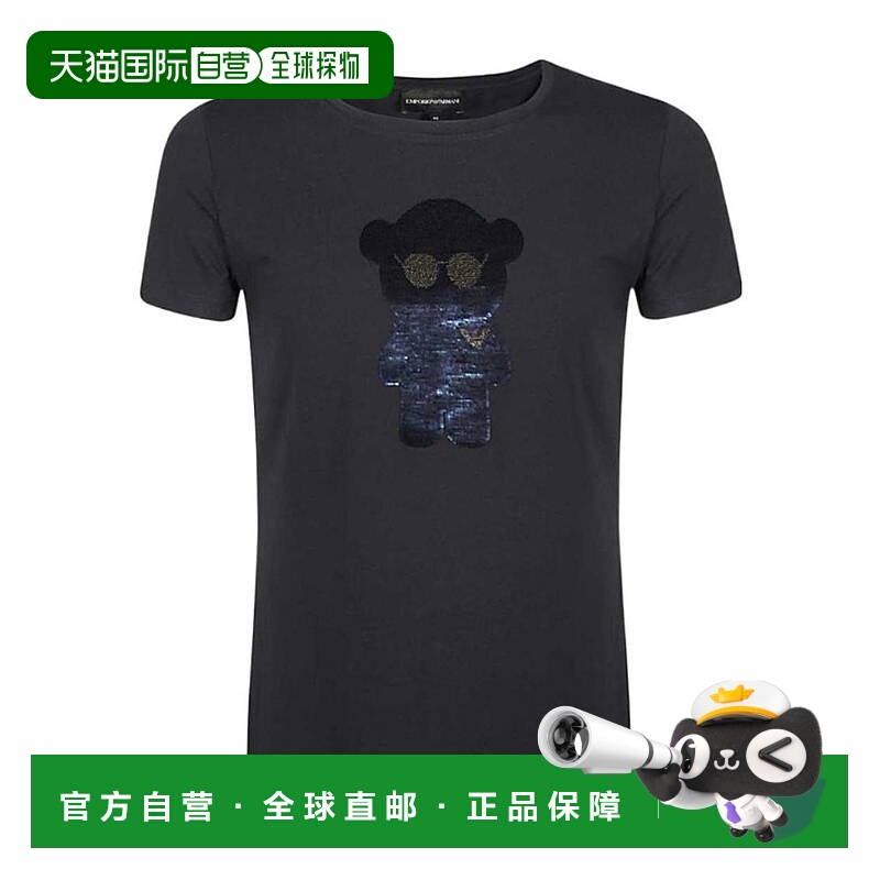 香港直邮Emporio Armani 小熊图案圆领短袖T恤 3H2T6Q2JQAZ0922