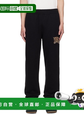 1h可退 香港直邮Burberry 巴宝莉 男士 黑色 EKD Check Cotton Jo