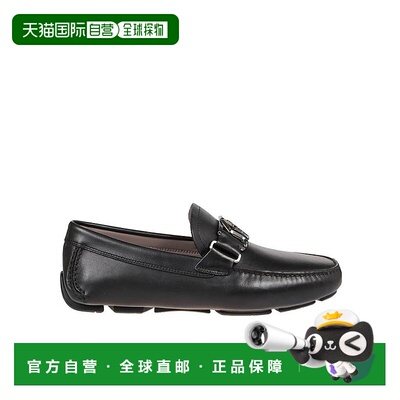 香港直邮Salvatore Ferragamo 黑色徽标休闲商务鞋 020144男鞋
