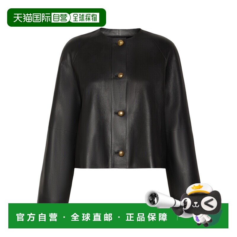 香港直邮MAX MARA 女士夹克 1446016106004 AW2026 黑色 长袖皮夹