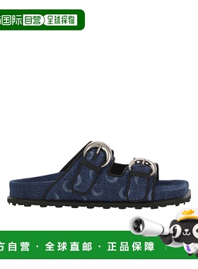 香港直邮Marine Serre 平底凉鞋 MFW017-DDEN0001