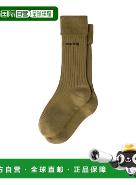 香港直邮Miu Miu 罗纹针织袜袜子 MCZ49116JWSOOO