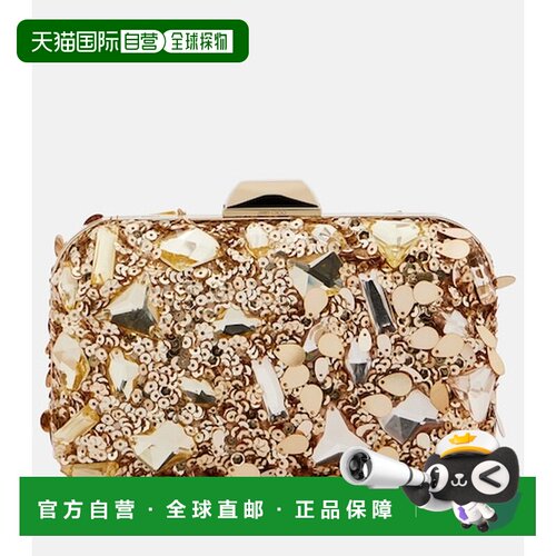 香港直邮Jimmy Choo 周仰杰 女士 云彩精饰手包 metal金属色 舒适